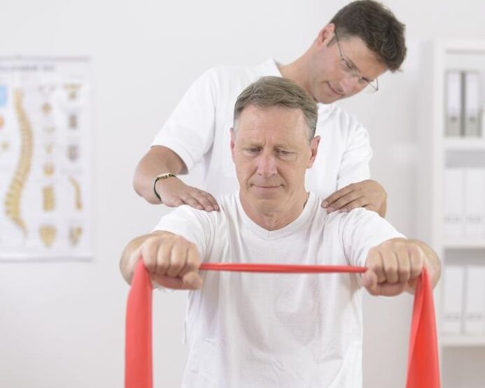 Medical gymnastics for lumbar balosteochondrosis