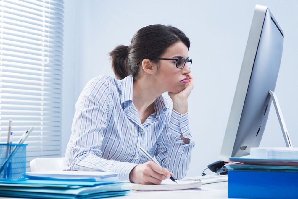 One of the causes of osteochondrosis is sedentary work